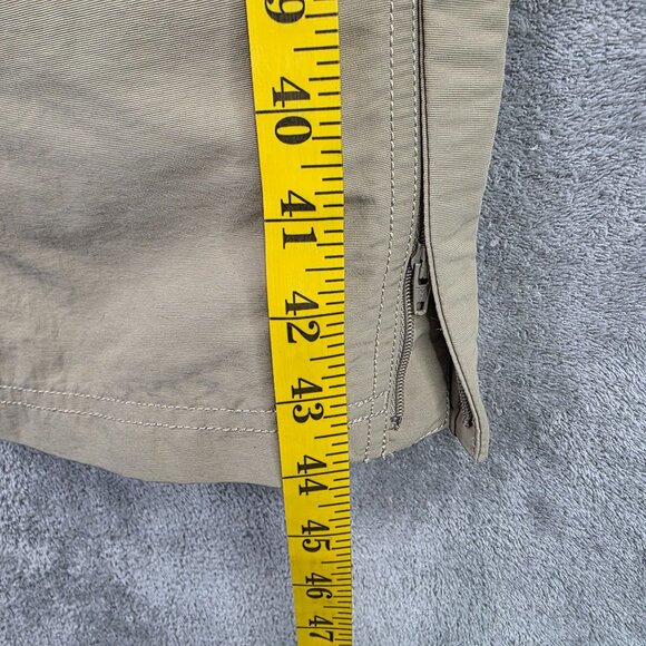 Mens North Face Beige Convertible Cargo Pants 100% Nylon Belted Side Zip XXL - Picture 11 of 12